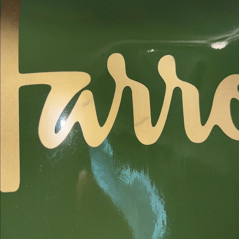 Harrods London Knightsbridge Small Pvc Vinyl Tote Carrier Shopping Bag Green — image 4 of 7